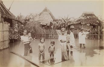(PHILIPPINES) A suite of 25 photographs of the Philippines, including Manila scenery and group portraits.